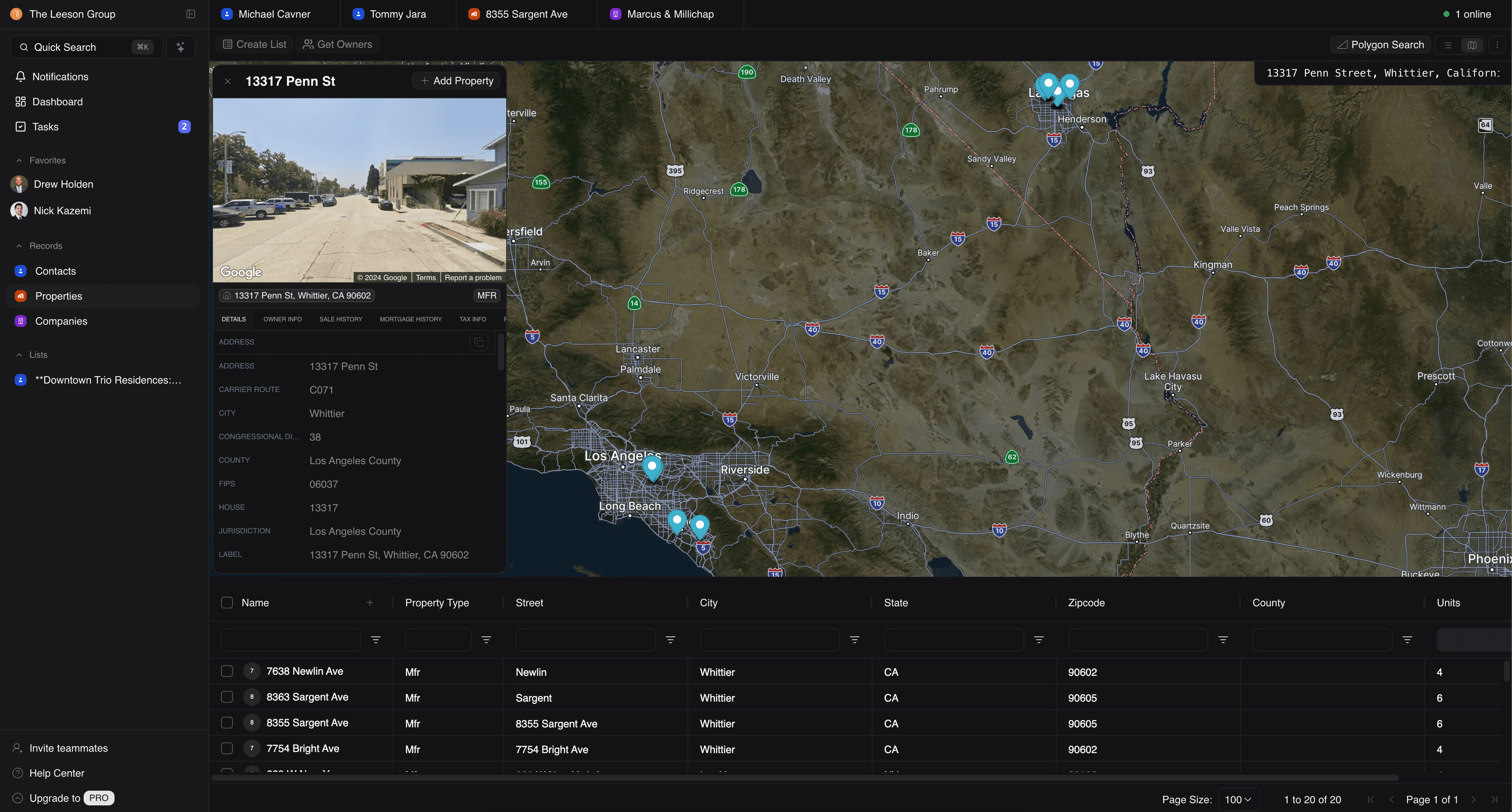 Streamline product interface showing Frontpage